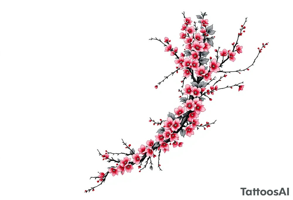 Cherry blossom tattoo idea