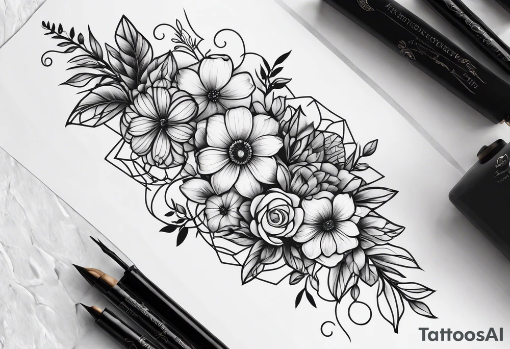 Tww Matching tatoo mother and daughter
Mother was born on 1976, daughter in 2000
They like Flowers, aestic things, beautiful things
Tatoo minimalist forearm tattoo idea