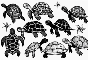 Overly simplified tortoise tattoo idea