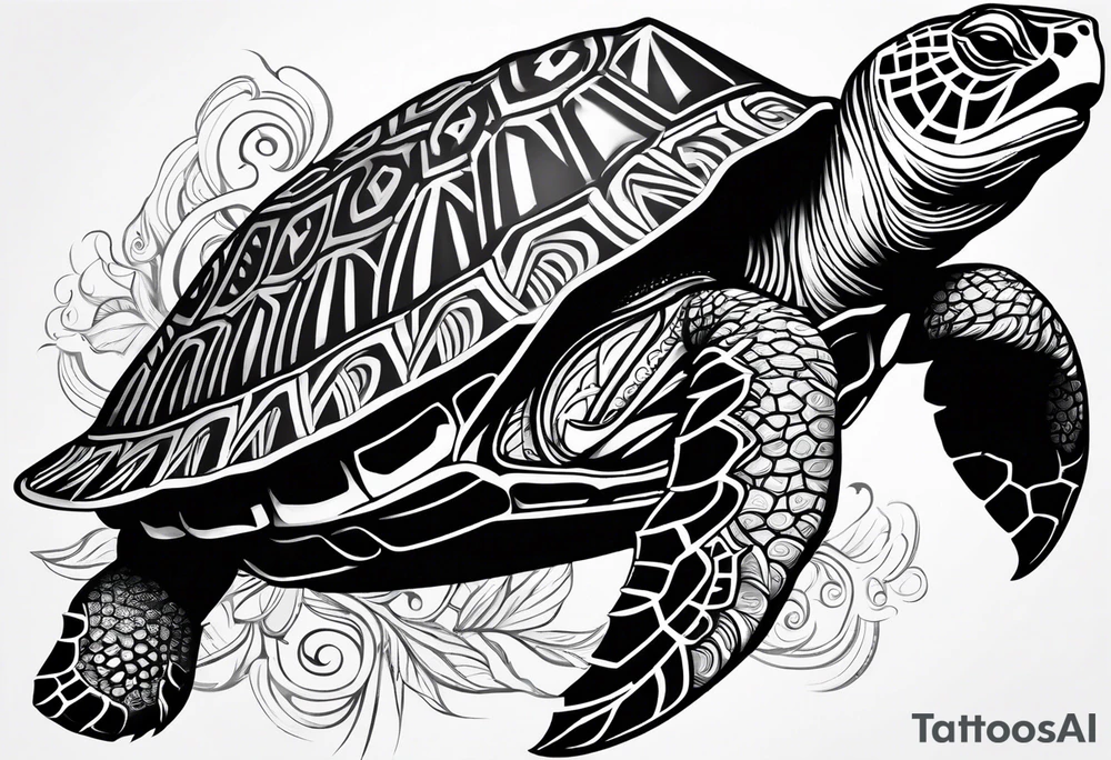 Samoan turtle tattoo idea