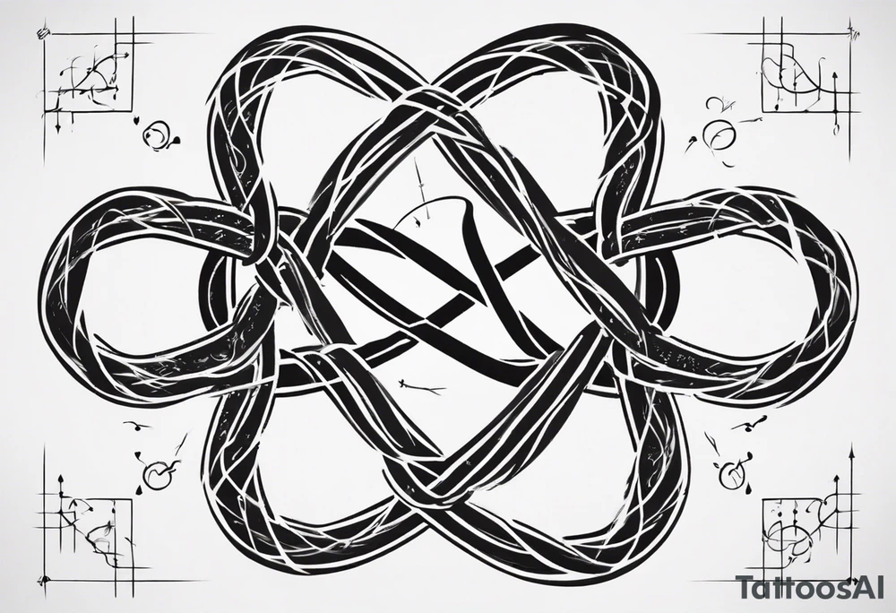 Friendship graph mathematically correct with a prime knot 6,1 tattoo idea