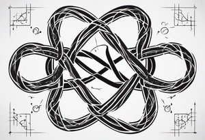 Friendship graph mathematically correct with a prime knot 6,1 tattoo idea