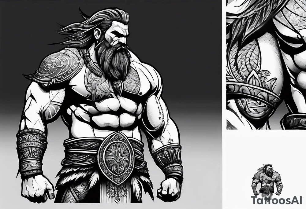 barbarian tattoo idea