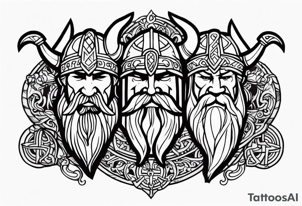 viking friendship tattoo idea tattoo idea