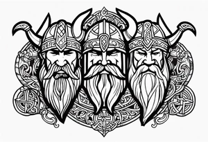 viking friendship tattoo idea tattoo idea
