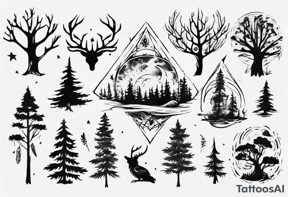 forest tattoo idea