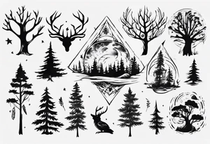 forest tattoo idea