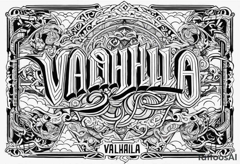 Valhalla fog gods tattoo idea