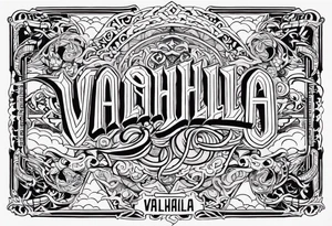 Valhalla fog gods tattoo idea
