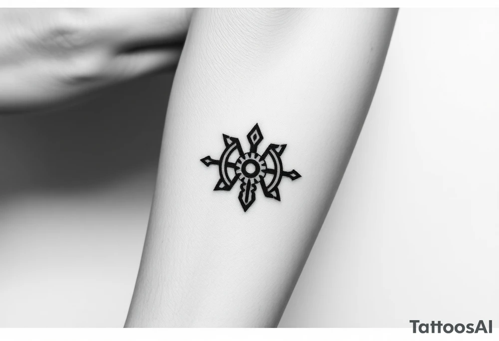 Ecuadorian symbols glyphs tattoo idea