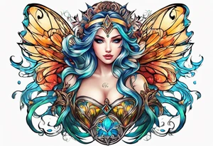 fairy godesss tattoo idea