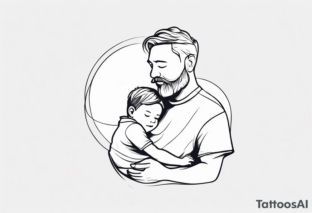 Father and son tattoo idea