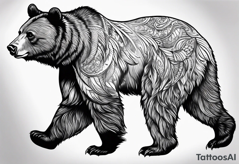 Dancing bear tattoo idea