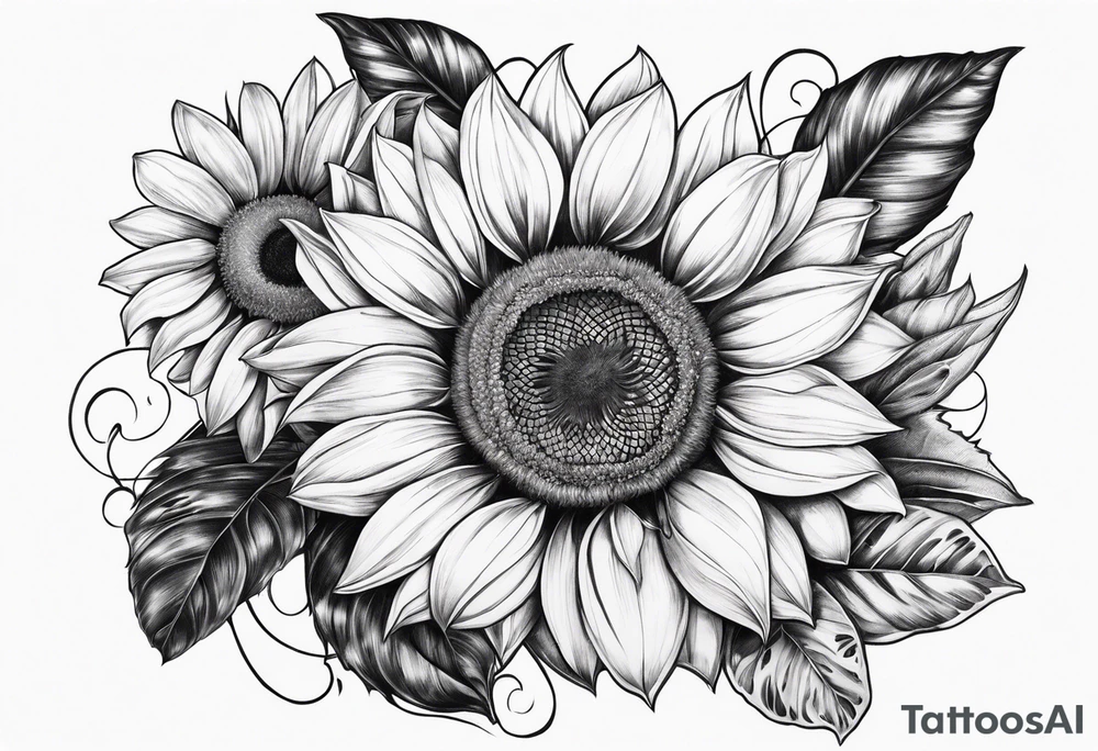 Tournesol,  Fleur roses , Caméra, wave, palmier tattoo idea