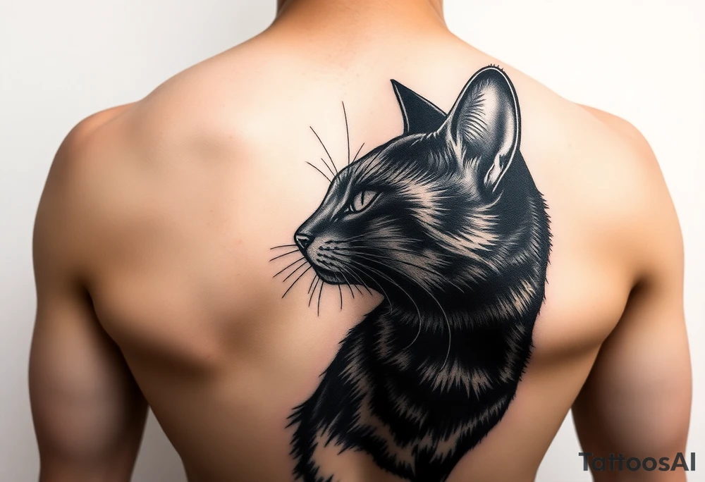 Black Cat tattoo idea