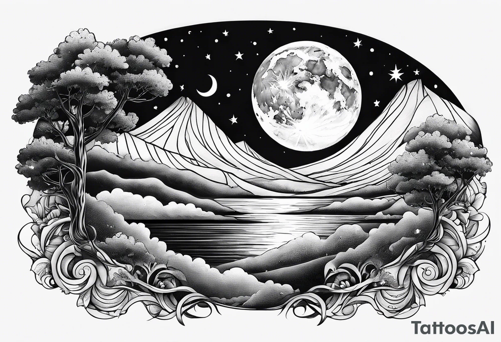 Goodnight moon and goodnight you, when you're all that I think about tattoo idea