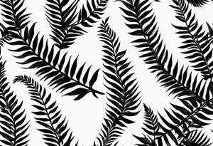 Sword fern tattoo idea