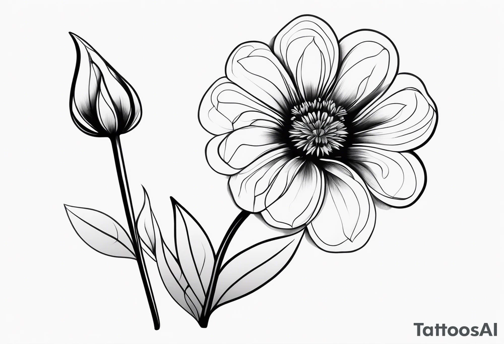 Xray flower with stem spelling out Ryan tattoo idea