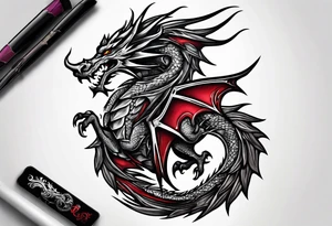 welsh dragon tattoo idea