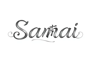 Sanai name tattoo with  ♑️ tattoo idea