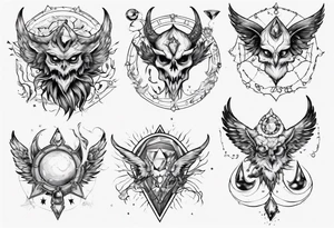 The Demon Stolas obsessed with gems, knowledge of astrology and poisonous gems. tattoo idea