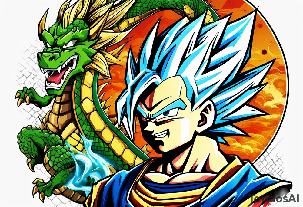 dragon ball tattoo idea