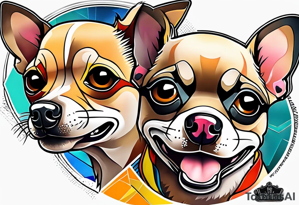 Funny chihuahua tattoo idea