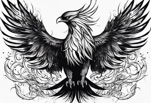 Like a phoenix rising from ashes, a woman who's has been through pain and now finding her strength tattoo idea