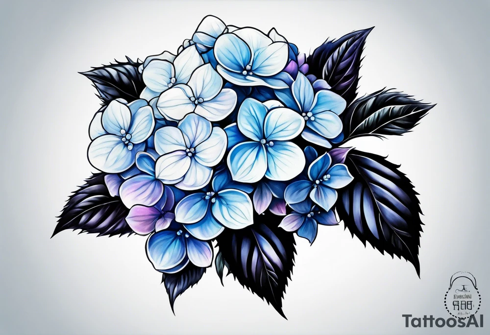 Hydrangea tattoo idea