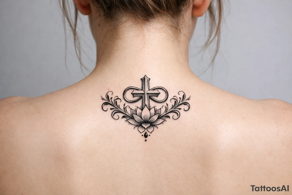 Faith and strength symbol tattoo idea