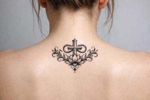 Faith and strength symbol tattoo idea