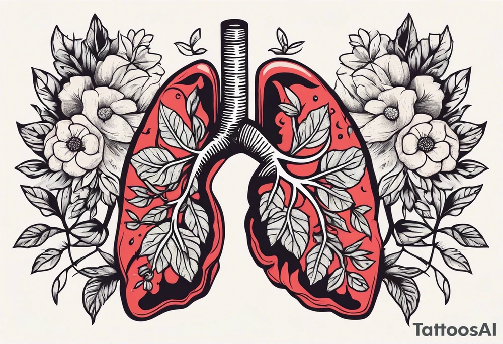 human lungs

old school vintage simple traditional design surrounded by vintage flowers


bold color simple tattoo idea