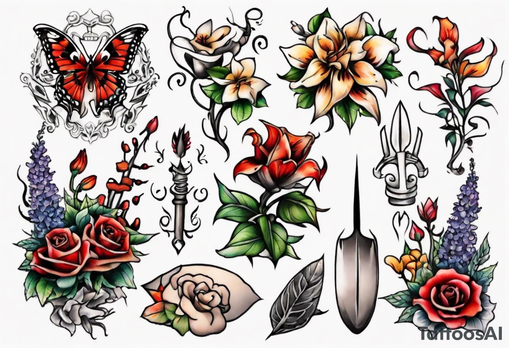 garden tattoo idea