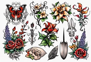 garden tattoo idea