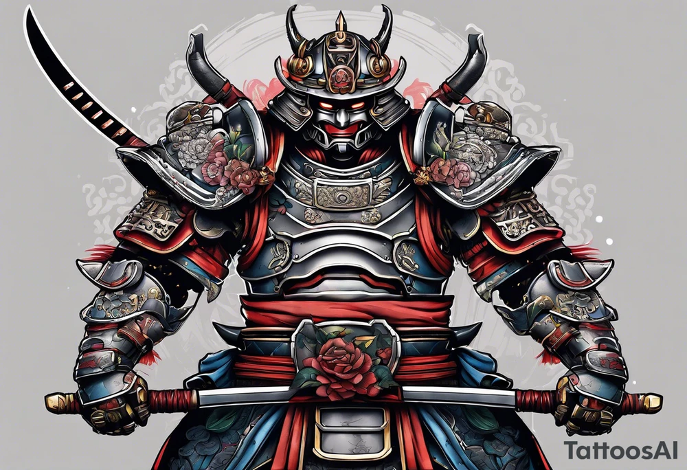 Robot samurai tattoo idea