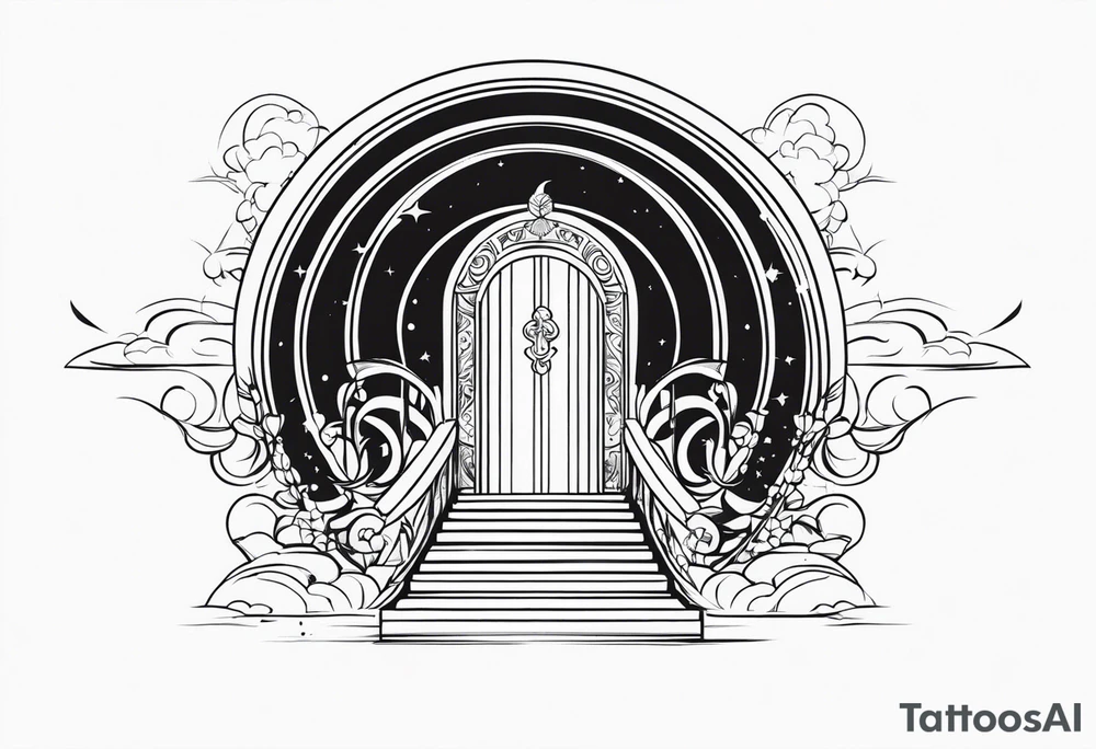 heaven gate vector tattoo idea