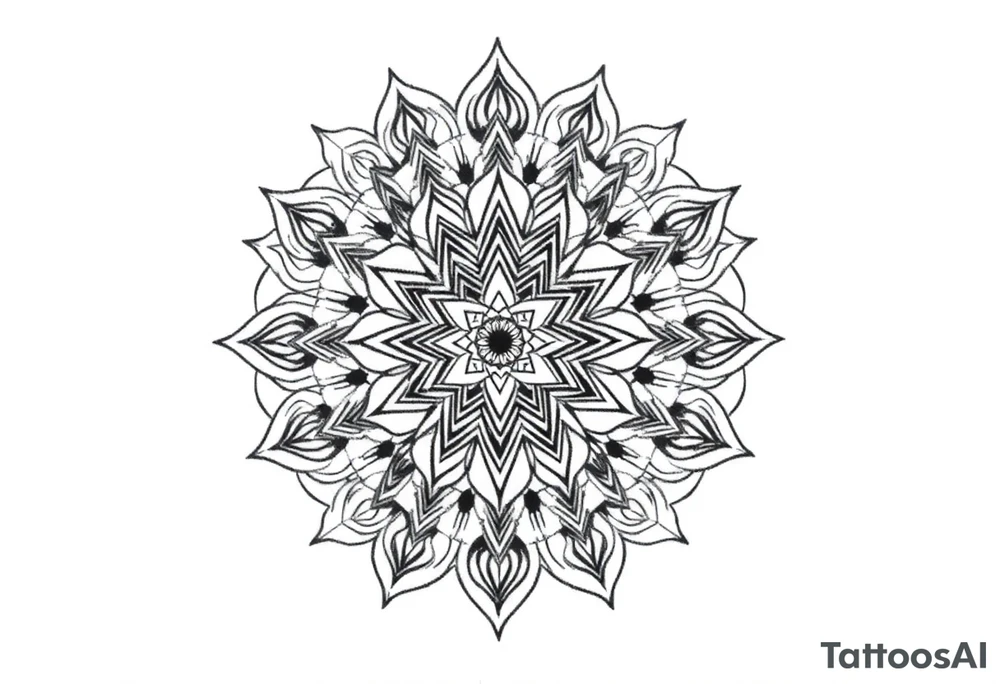 intricate mandala with sacred geometry and cosmic elements tattoo idea intricate mandala with sacred geometry and cosmic elements tattoo idea