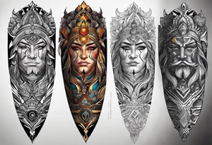 I want a unique half sleeve tattoo for men tattoo idea
