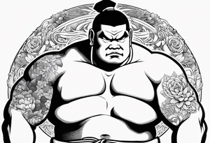 sumo wrestler tattoo idea