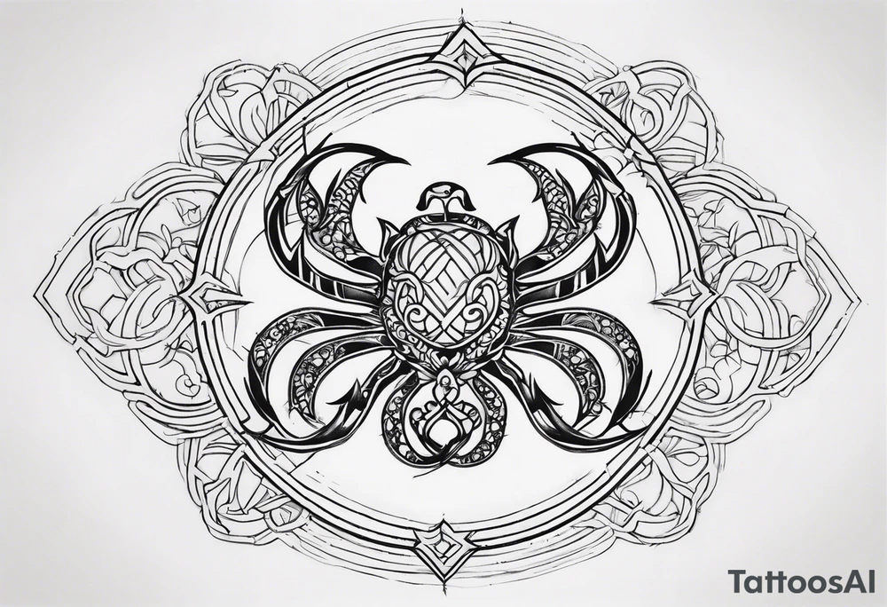 cancer symbol tattoo idea
