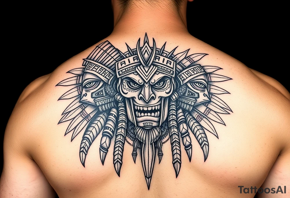 Aztec warriors tattoo idea