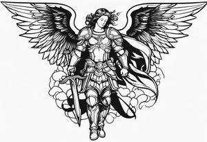 Archangel Saint Michael tattoo idea