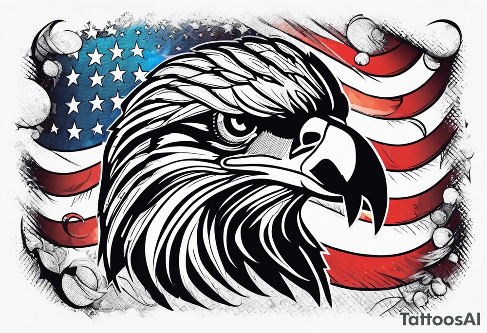 Colored america,money, patriotic, war, tattoo idea