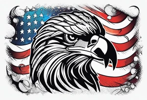 Colored america,money, patriotic, war, tattoo idea