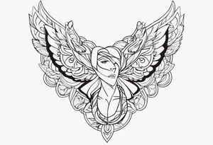 Womens history collarbone tattoo tattoo idea