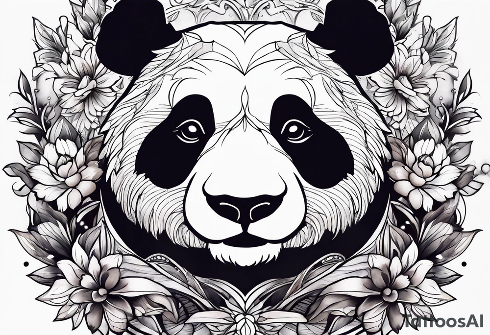 panda tattoo idea