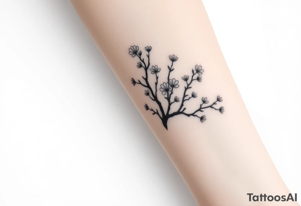 Blossom tree tattoo idea