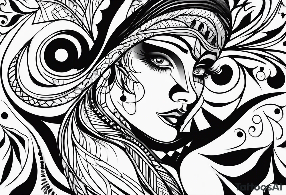 Black tattoo idea