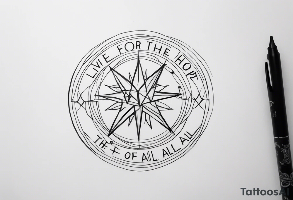 Lyrics ‘to live for the hope of it all’
Capricorn
Small, dainty tattoo idea