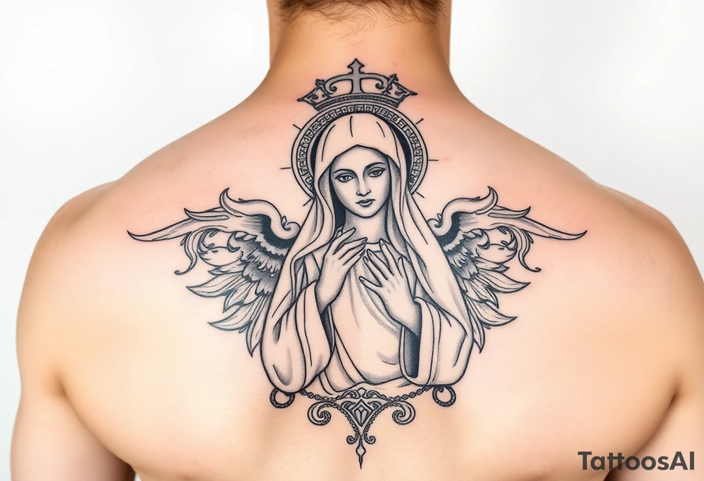 Icône russe orthodoxe de la vierge de kazan tattoo idea
